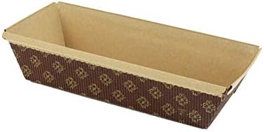 Decony أواني خبز ديكوني الورقية مع الأغطية 12 قطعة صينية خبز مع غطاء مستطيلة قابلة للتصرف لخبز الخبز والكعك حجم متوسط 7 × 3 × 2 بوصة آمنة للاستخدام في الفرن قوالب خبز ورقية ثقيلة - Image 5