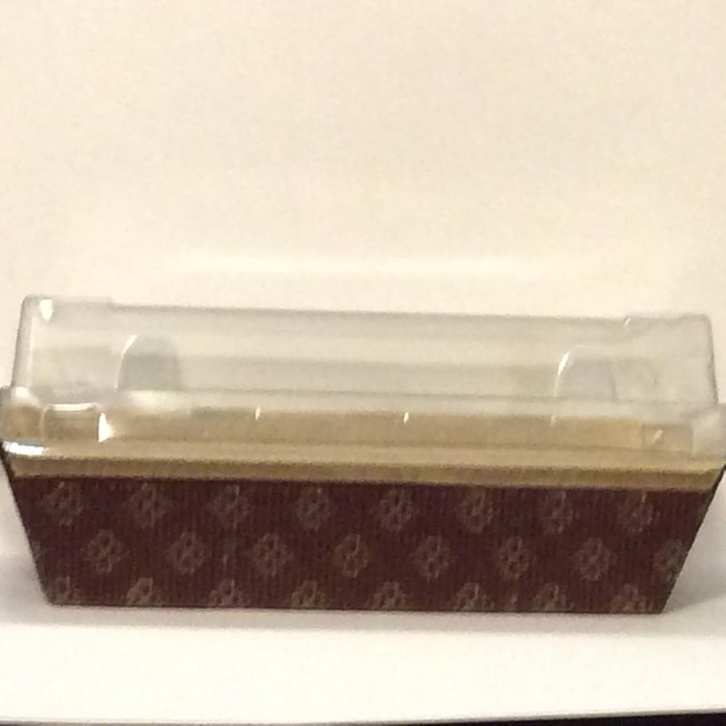 Decony أواني خبز ديكوني الورقية مع الأغطية 12 قطعة صينية خبز مع غطاء مستطيلة قابلة للتصرف لخبز الخبز والكعك حجم متوسط 7 × 3 × 2 بوصة آمنة للاستخدام في الفرن قوالب خبز ورقية ثقيلة - Image 3