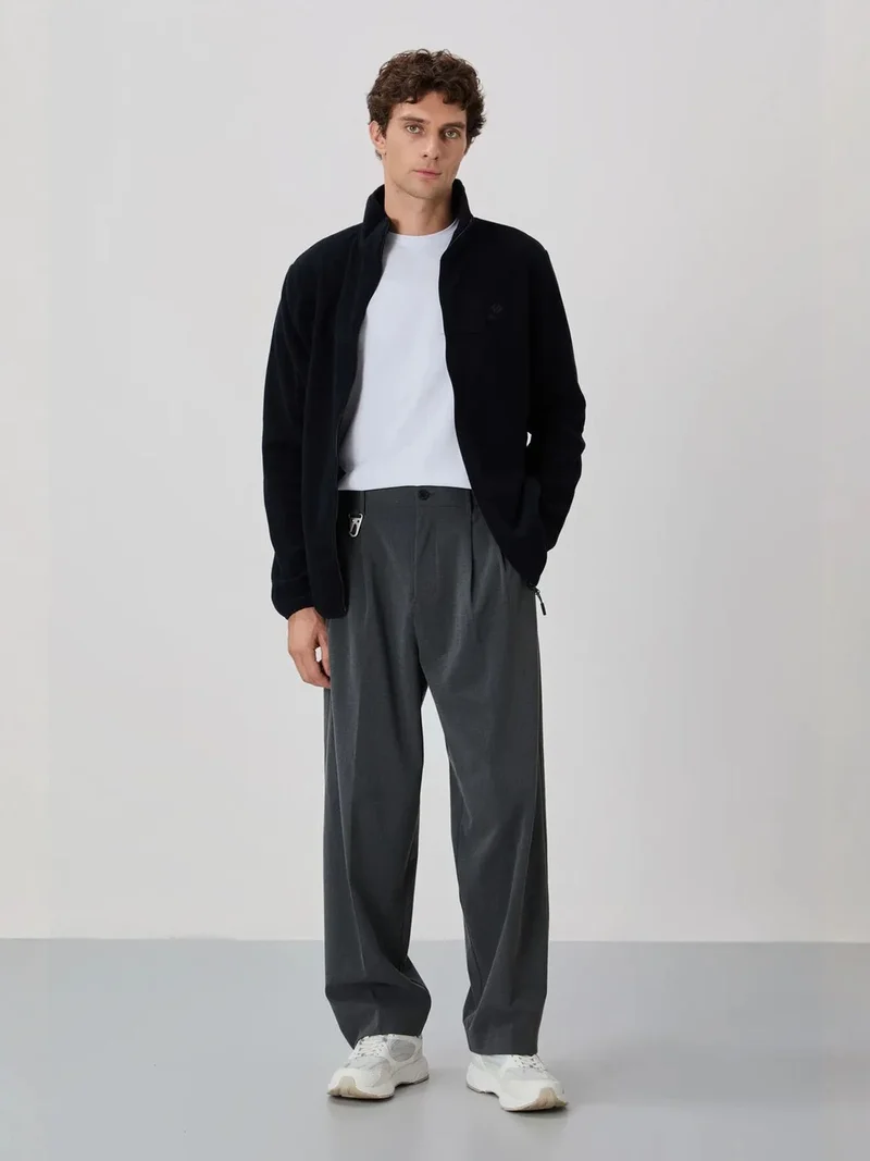 تومي لايف TOMMY Men's Plush Zip-Front Sweatshirt