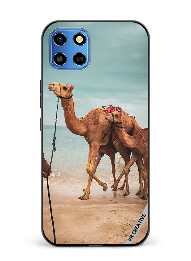 VR CREATIVE Protective Case Cover For Infinix Smart 6 HD Merry Camel Design Multicolour - Image 1