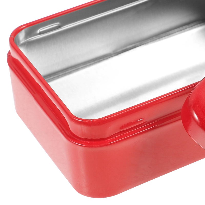 Portable First Aid Box Tinplate Medicine Storage Case Compact Medical Organizer for Travel and Outdoor Emergency Use - Image 4