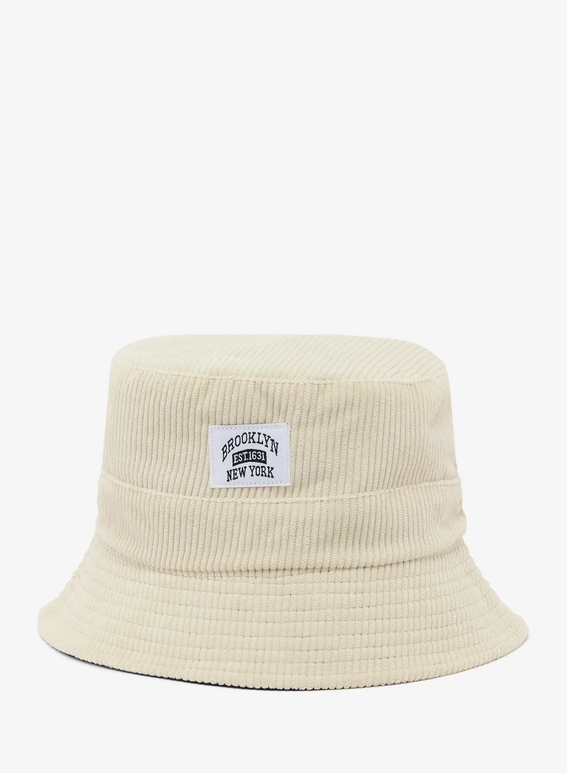 Corduroy Bucket Hat With Brookyln Patch