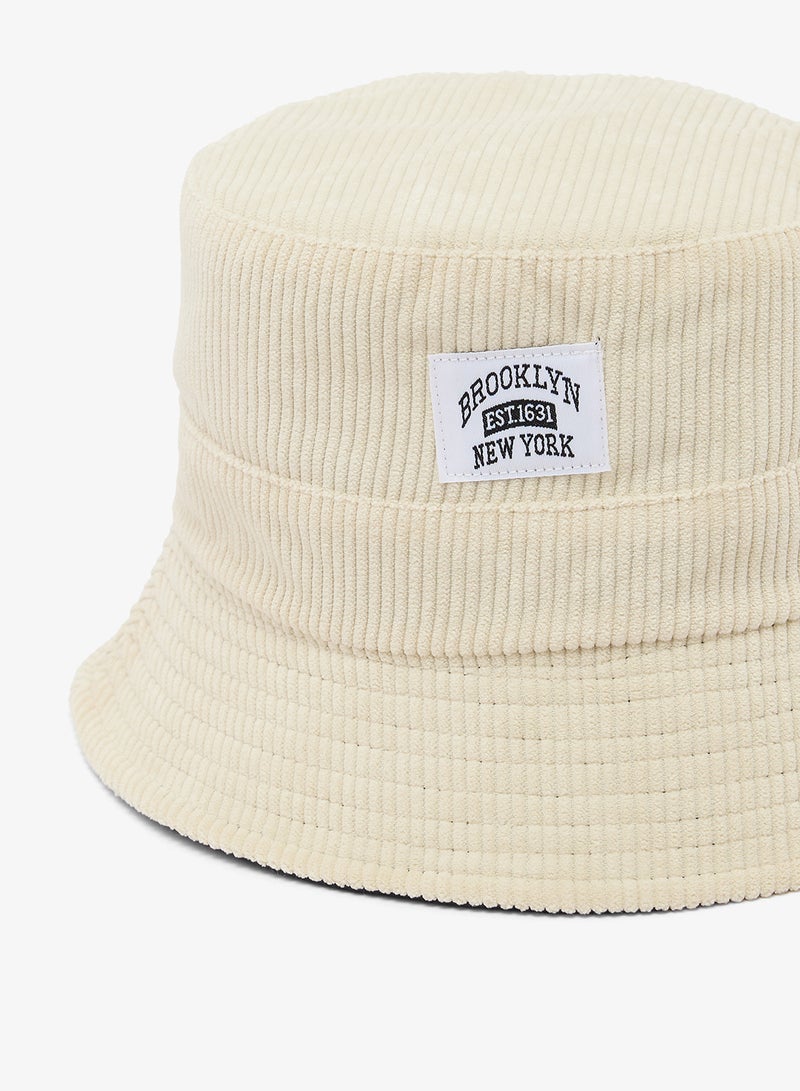 Seventy Five Corduroy Bucket Hat With Brookyln Patch - Image 3