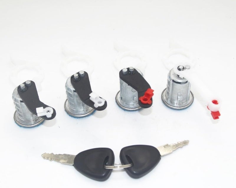 QASULER 4pcs Lock Set Door Barrel for Renault II - Image 3
