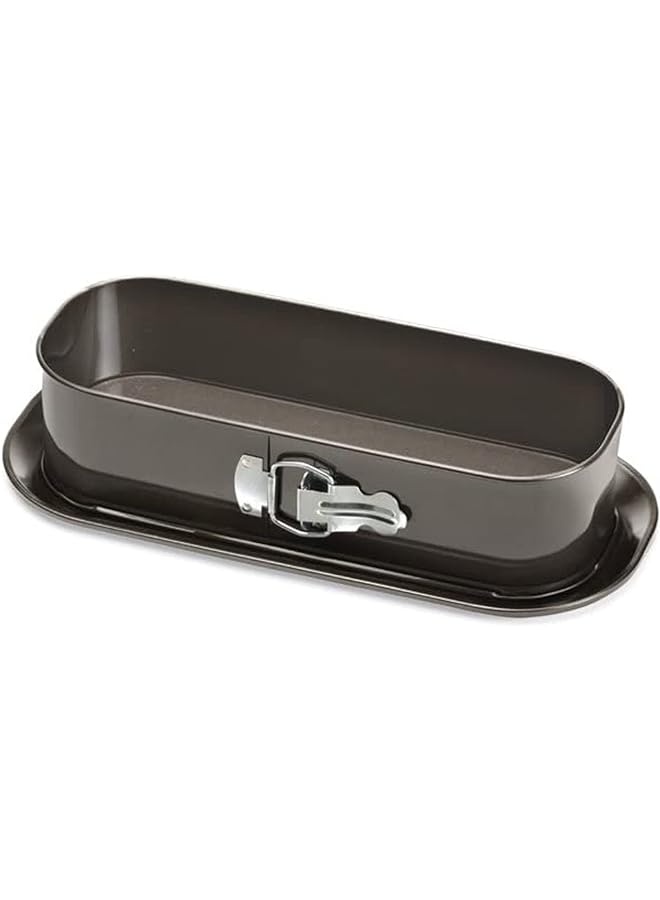 أم أن صينية خبز سبرينغفورم مستطيلة الشكل غير لاصقة مع قفل وقاعدة قابلة للإزالة قالب كيك وحلوى 12 بوصة مع صينية عائمة - Image 1