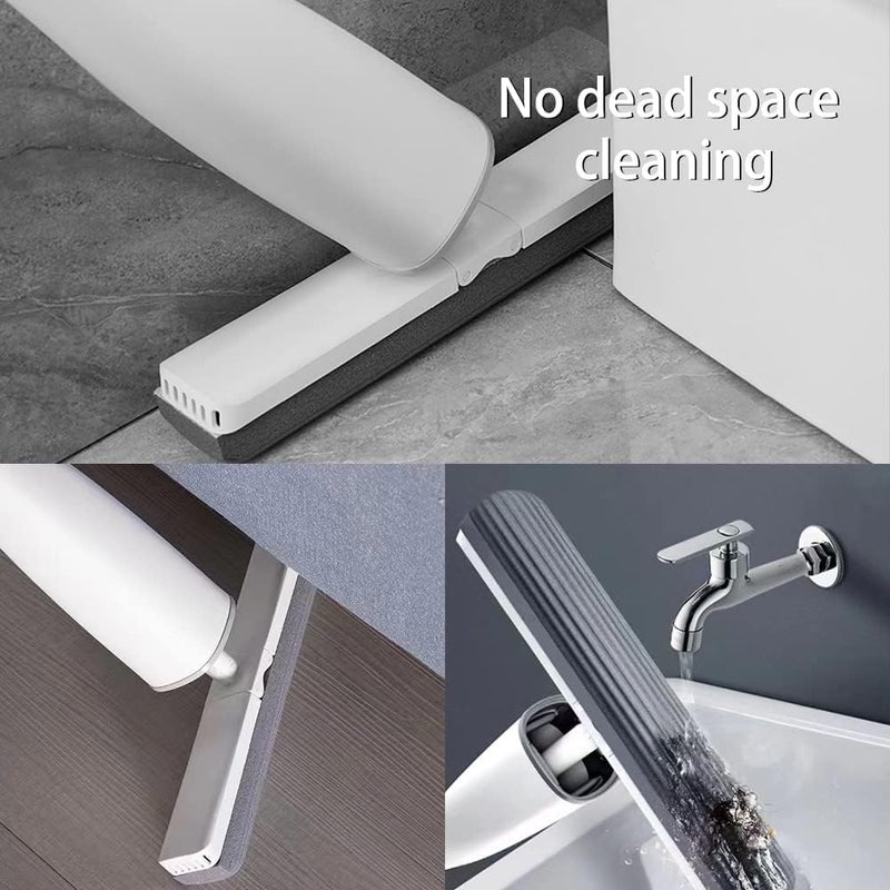 Suicune SelfTwisting Mop Squeeze Roller Sponge Mop with Floor Scrub Mop Easy to Clean Dust and Pet Hair Lightweight Storage for Household Cleaning Tools - Image 2
