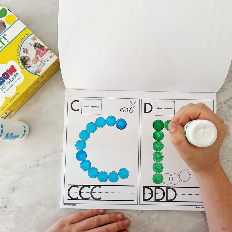 Do.A.Dot Art! Do A Dot Art! Play and Learn Creative Activity and Coloring Book. Great for Learning Numbers, Letters and Shapes. Preschool Kindergarten Teacher Activities Gift, Made in The USA - Image 3