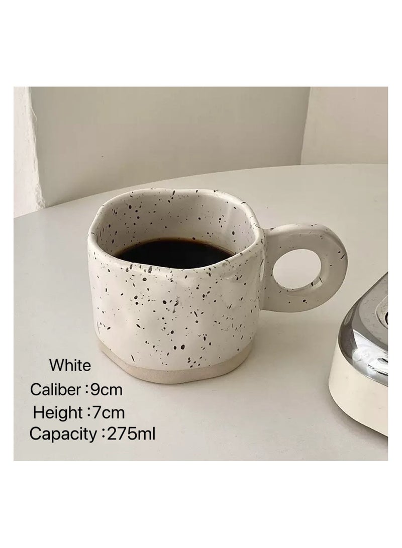 Cafe Ceramic Coffee Mug with Handle, Tea Mug for Drinks, Cappuccino, Latte, Espresso 300ml (White) - Image 4