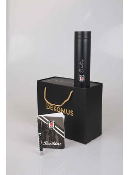 Beşiktaş Licensed Special Boxed Steel Thermos 500 Ml, Agenda, Rollerball Pen Set  - Image 1