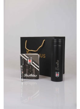 Beşiktaş Licensed Special Boxed Steel Thermos 500 Ml, Agenda, Rollerball Pen Set  - Image 2