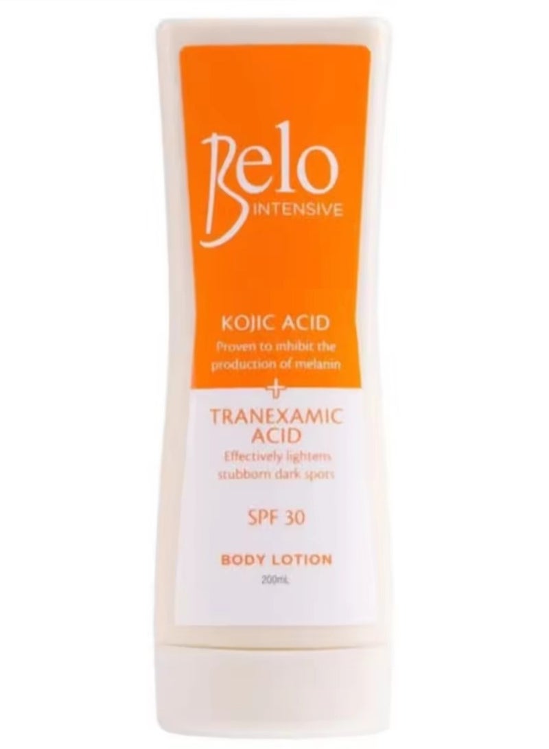 BELO ESSENTIALS Kojic Acid + Tranexamic Acid with SPF 30 Body Lotion - 200ml