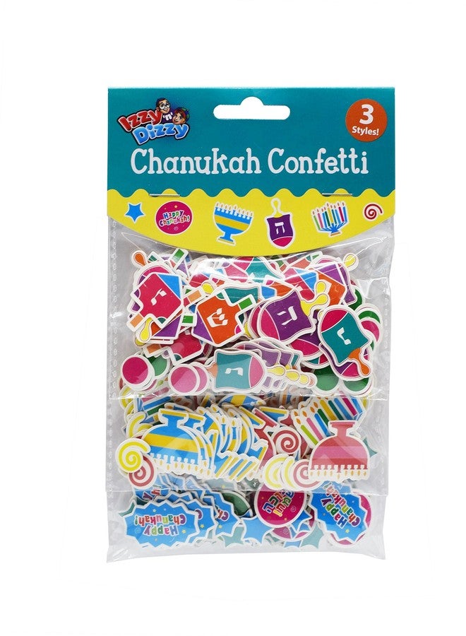 Izzy 'n' Dizzy Hanukkah Confetti - 3 Styles: Menorahs, Dreidels and Happy Confetti - Hanukkah Party Decorations and Supplies by Izzy 'n' Dizzy - Image 4