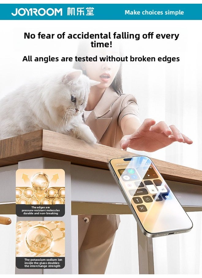 Generic - Applicable To Iphone16promax Tempered Film Apple 15pro Mobile Phone Film Explosion-proof Apple 13 Iphone1-Colour:Imported Special Explosion-proof Glass★30 Days Free Trial☆One Year Warranty-Size:iPhone 13 Pro Max - Image 1