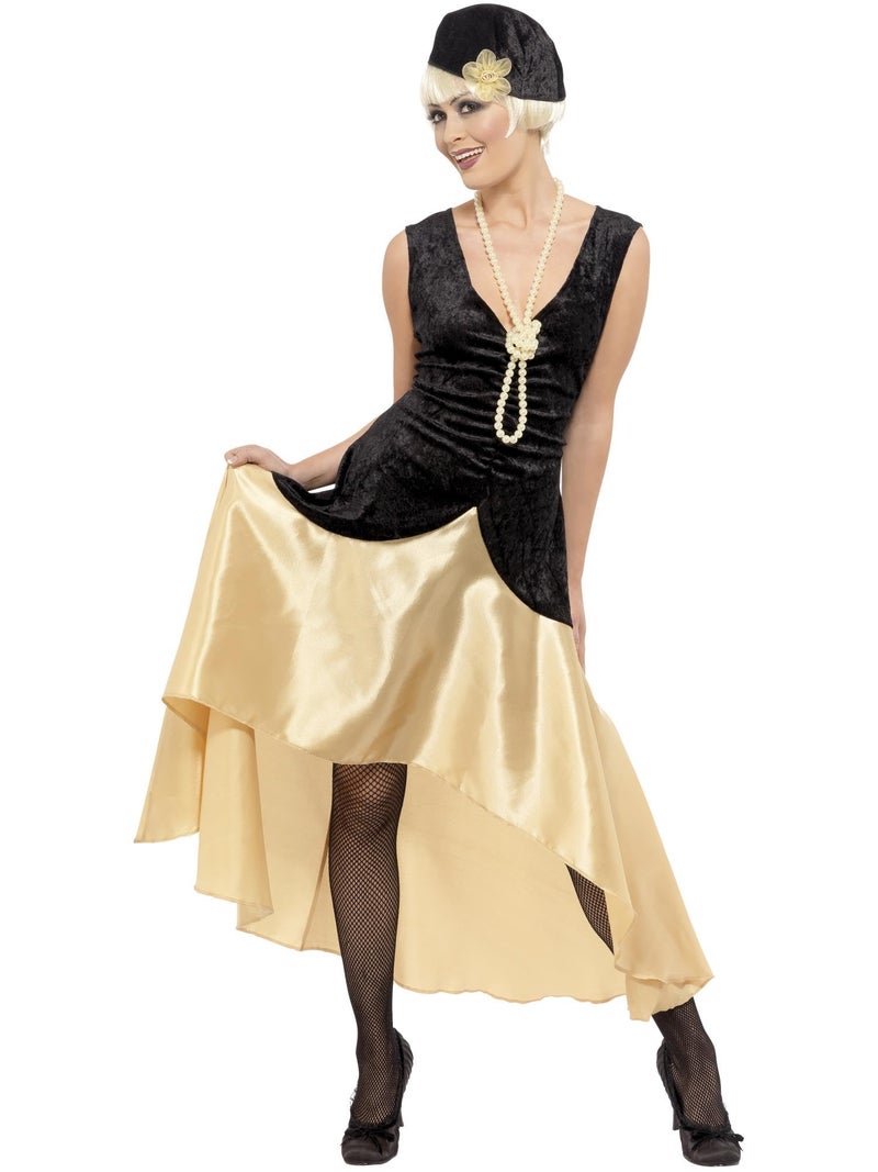 Smiffys Women 20s Gatsby Girl Costume,Black,L - US Size 14-16 - Image 1