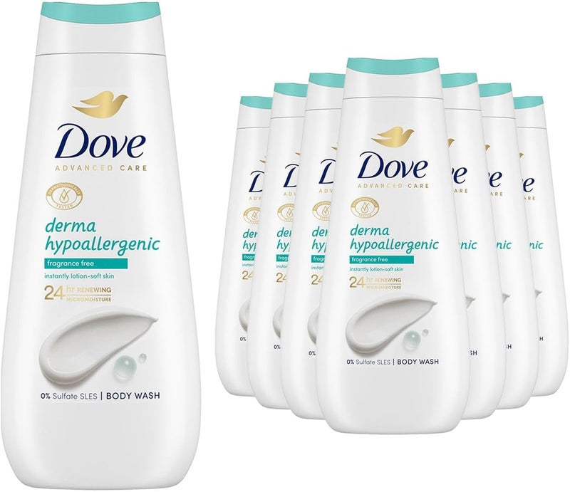 Dove Advanced Care Sulphate Free Body Wash for Women Made with SkinNatural Nourishers and Micromoisture Provides 24 Hours Renewing LotionSoft Softer Skin 400ml Pack of 14