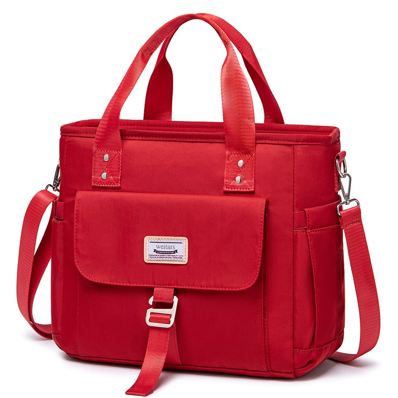 Weitars Insulated Lunch Bag for Women,Leak Proof Lunch Box for Work,Extra Large Lunch Tote Bag With Removable Shoulder Strap with Side Pockets,Reusable Lunch Cooler Bag For Picnic Hiking - Image 1