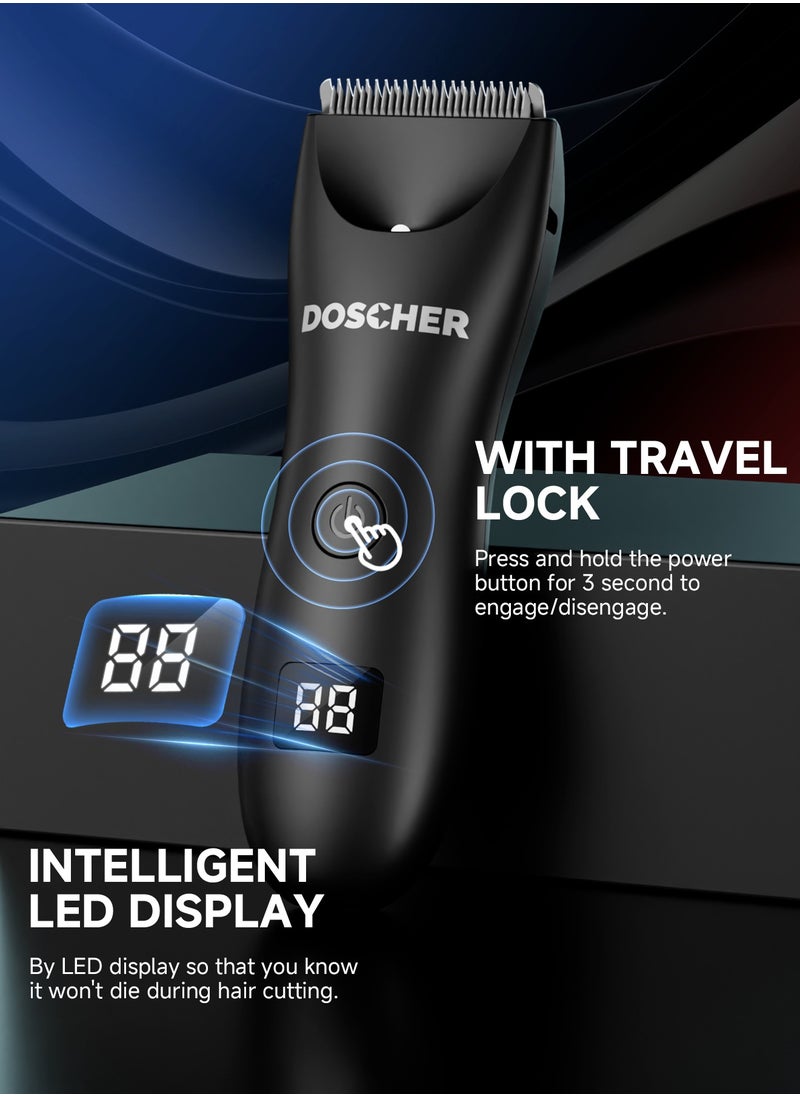 DOSCHER - Body Trimmer for Men, Men Grooming for Body,Electric Trimmer,Body Shaver Groomer Safe Shaver Rechargeable Waterproof Wet/Dry - Image 1