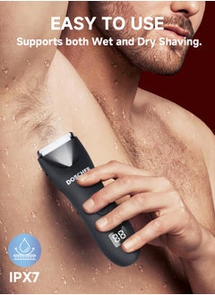 DOSCHER Body Trimmer for Men, Men Grooming for Body,Electric Trimmer,Body Shaver Groomer Safe Shaver Rechargeable Waterproof Wet/Dry  - Image 4
