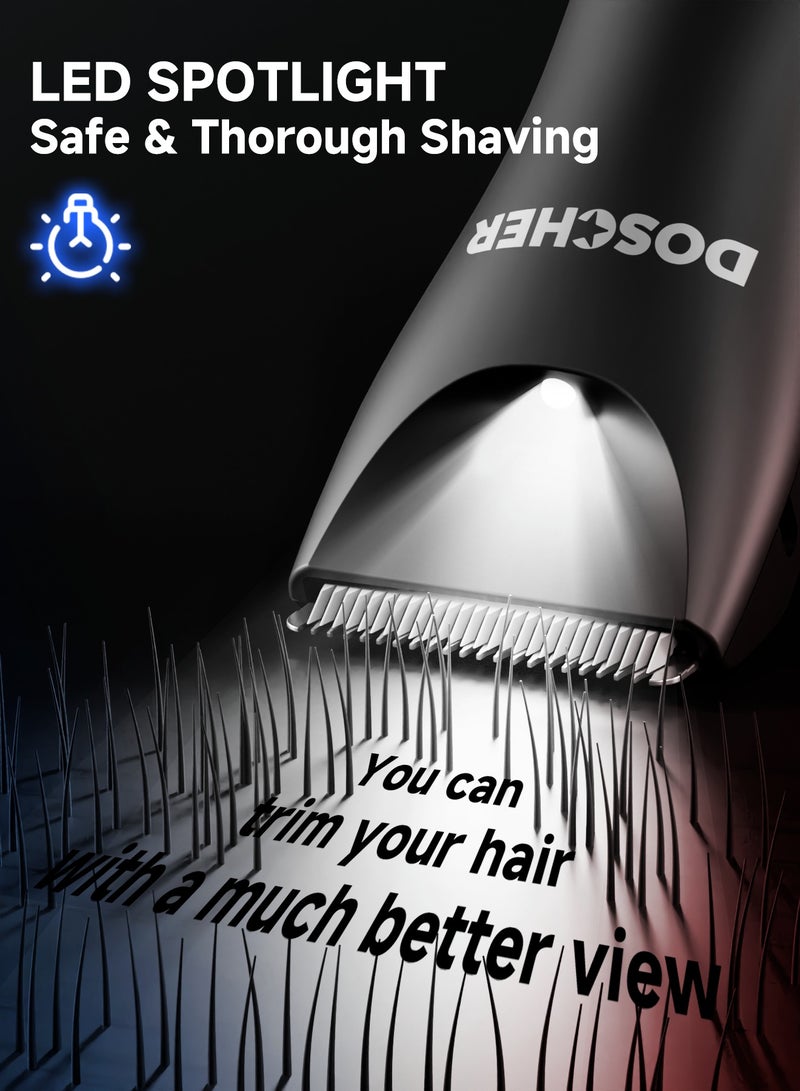 DOSCHER Body Trimmer for Men, Men Grooming for Body,Electric Trimmer,Body Shaver Groomer Safe Shaver Rechargeable Waterproof Wet/Dry - Image 4