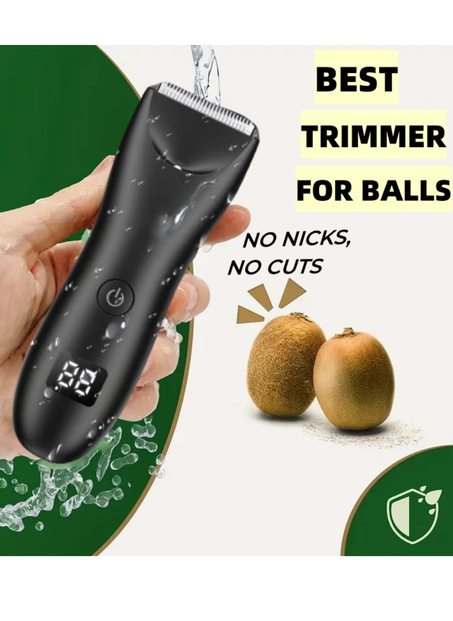 Body Trimmer for Men, Men Grooming for Groin and Body,Electric Ball Trimmer,Body Shaver Groomer Safe Suitable for Sensitive Areas Ball Shaver Rechargeable Waterproof Wet/Dry 