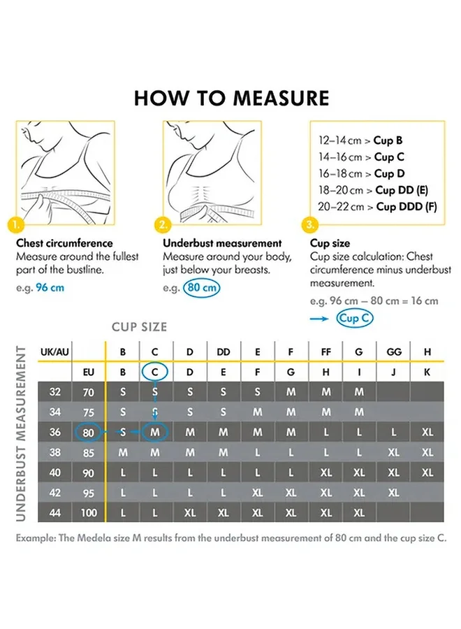 Medela Easy Expression Hands-Free Pumping Bra, Black, Small