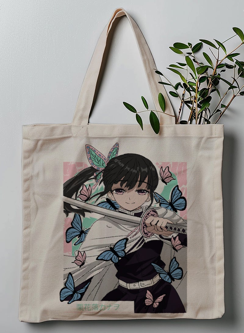 لوحة حقيبة يد بأحزمة كتف من البوليستر بتصميم أنمي كاناو تسويورى - Image 1