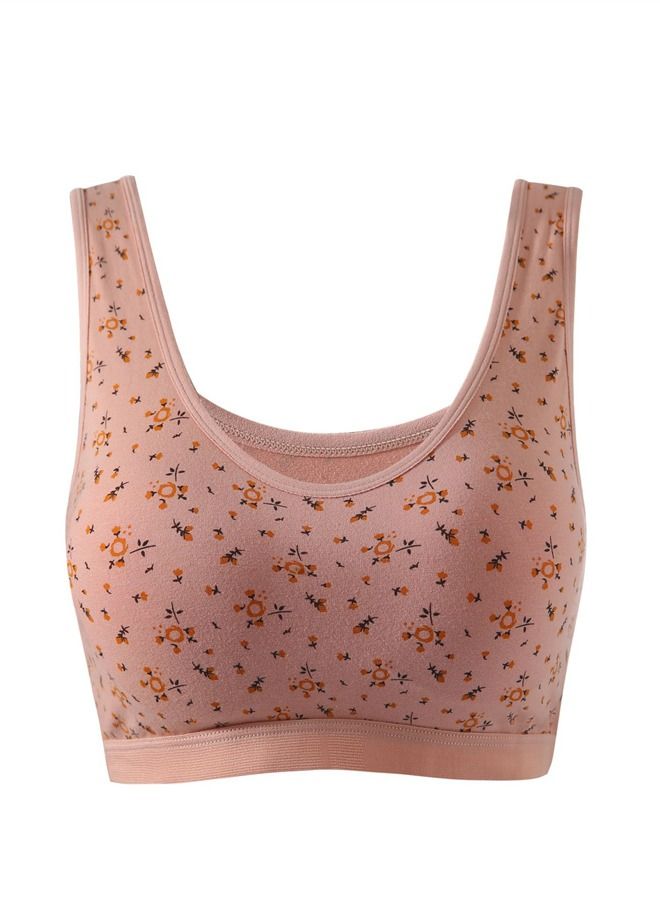 Loquat Women's Back Without Steel Ring Sports Bra Pink 