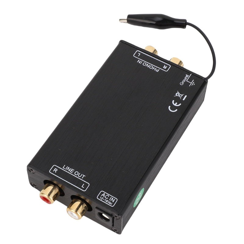 Phono Preamp MM Turntable Mini Stereo Audio Phonograph Record Player Low Noise AV Power Amplifier 2 Input Output US Plug AC115V - Image 2