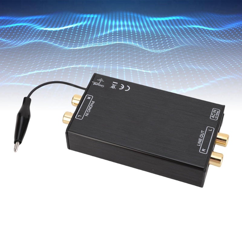 Phono Preamp MM Turntable Mini Stereo Audio Phonograph Record Player Low Noise AV Power Amplifier 2 Input Output US Plug AC115V - Image 5
