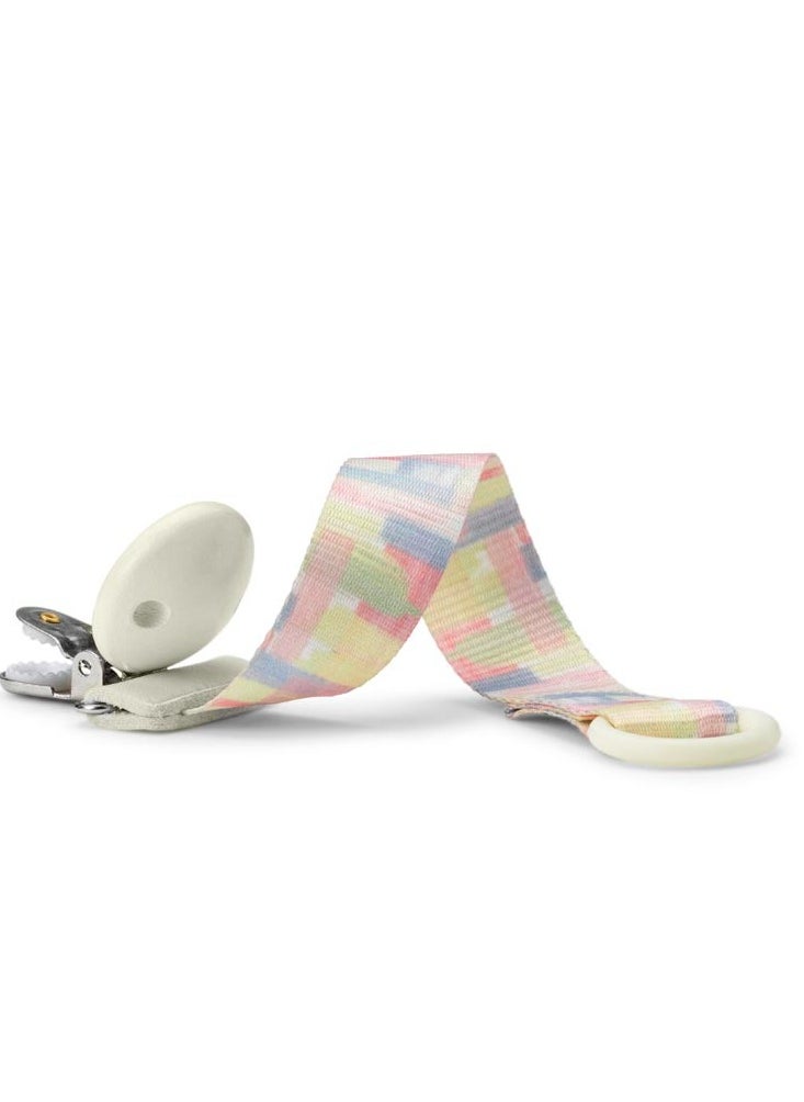 Elli Junior Elodie Details -Pacifier Clip Wood -Pastel Braids  - Image 2