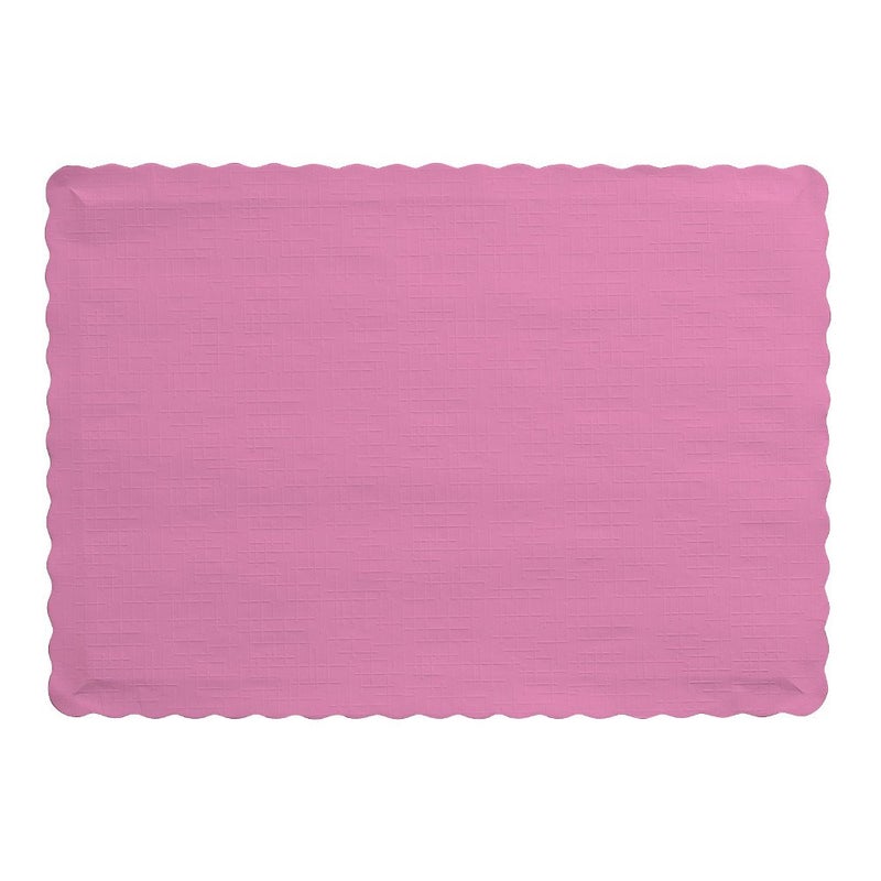 Creative Converting 50 Count Touch of Color Paper Placemats, Candy Pink - Image 4