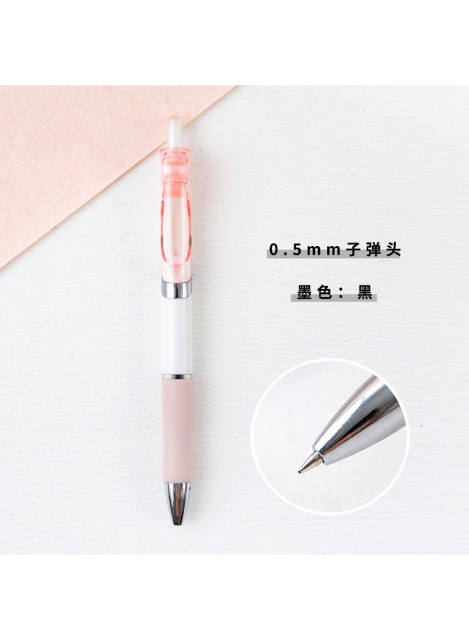 HELPS Creative Candy Color Press Gel Pen Wind Boxed High Color Value Quick Drying Black Brush Question Pen K35 Learning Stationery - Image 1