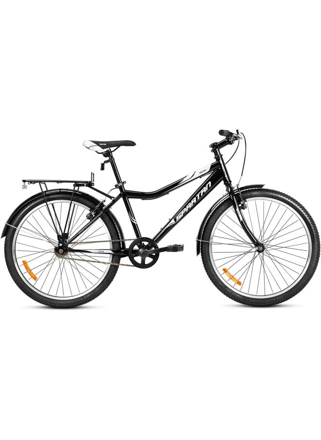 Spartan 26" Metro Bike, Commuter Bike, Black Grey  - Image 2