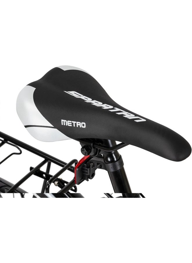 Spartan 26" Metro Bike, Commuter Bike, Black Grey  - Image 3