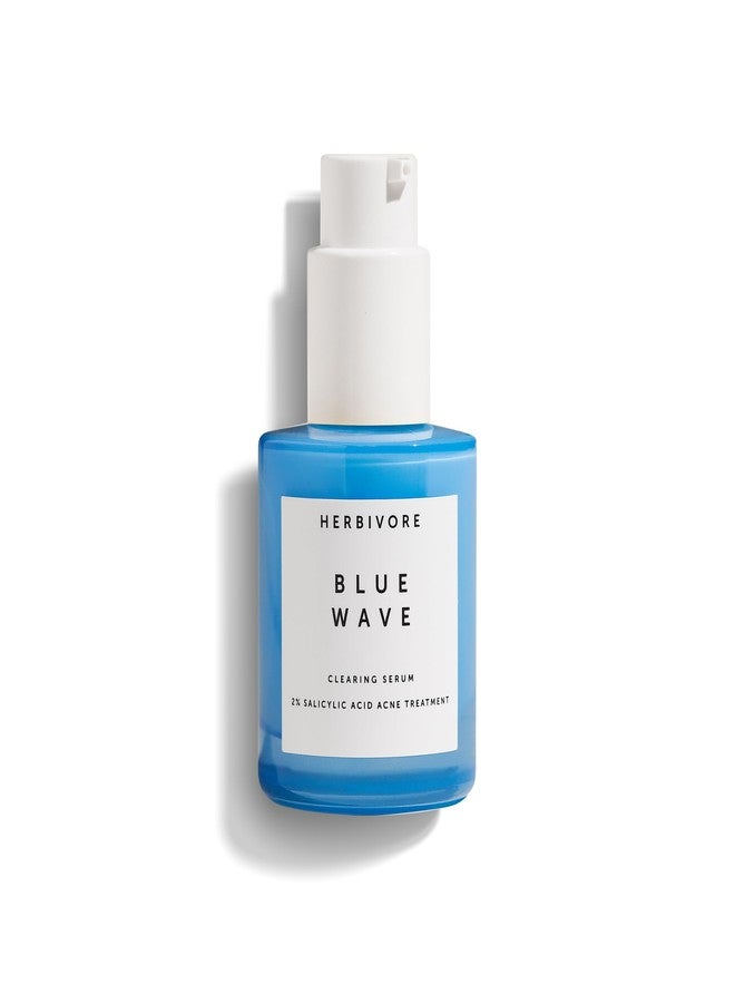 HERBIVORE Blue Wave Clearing Serum Acne Treatment | 2% Salicylic Acid + Blue Tansy + Willow Bark, Plant-based, Vegan, Cruelty-free, 30mL /1 oz - Image 1