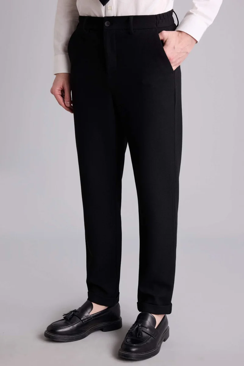 Defacto  Tailored Fit Ankle Length Trousers for Men | Best Price UAE