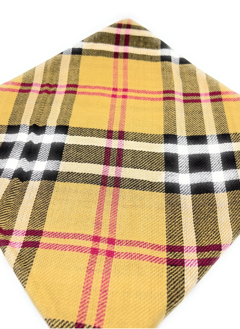 Generic - Trending Hijab Sheila Scarf for Women Girls, Striped Fashion Headscarf, Soft Lightweight, 178 x 69 cm, Beige with Stripes, Breathable, Head Cover - Image 1