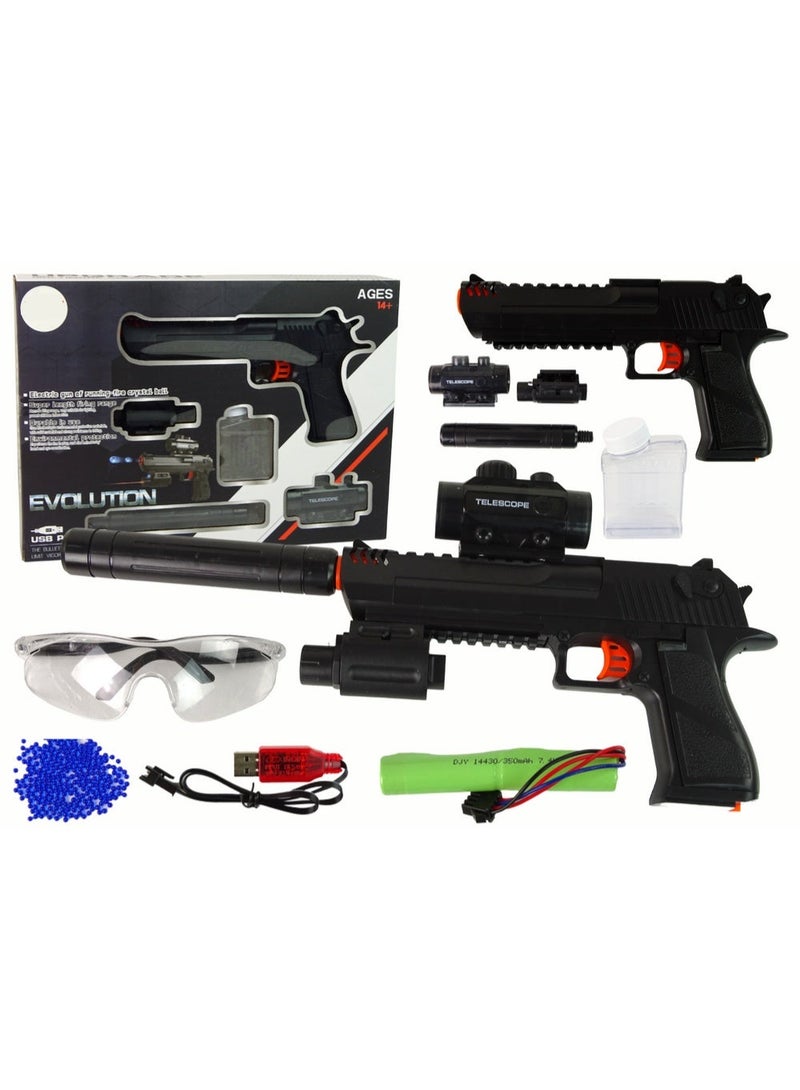 REZZOSS Electric Gel Blaster Gun Black – Automatic Splatter Ball Toy with 20M Long Range | Rechargeable Water Bead Shooter for Outdoor Team Games | High-Speed Rapid Fire Tactical Toy Water Gun | Eco-Friendly Ammo CS Battle Kit | Gift for Boys & Adults - Image 1