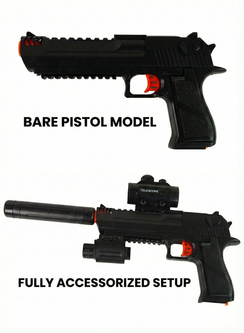 REZZOSS Electric Gel Blaster Gun Black – Automatic Splatter Ball Toy with 20M Long Range | Rechargeable Water Bead Shooter for Outdoor Team Games | High-Speed Rapid Fire Tactical Toy Water Gun | Eco-Friendly Ammo CS Battle Kit | Gift for Boys & Adults - Image 3