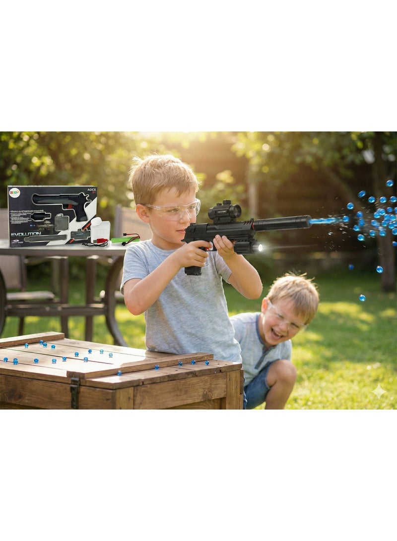 REZZOSS Electric Gel Blaster Gun Black – Automatic Splatter Ball Toy with 20M Long Range | Rechargeable Water Bead Shooter for Outdoor Team Games | High-Speed Rapid Fire Tactical Toy Water Gun | Eco-Friendly Ammo CS Battle Kit | Gift for Boys & Adults - Image 5
