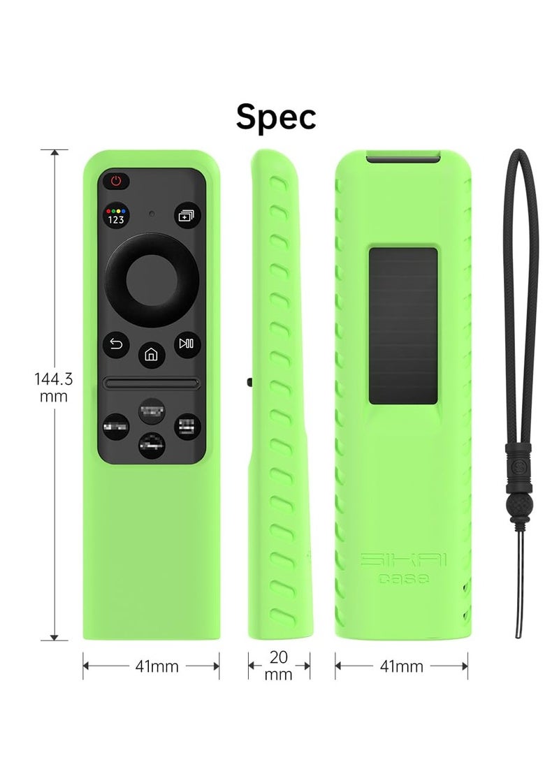 Excefore Silicone Samsung Remote Cover, Compatible with Samsung 2023 TM2360E,BN59-01432A,TM2361E,BN59-01439A Samsung Smart TV Remote Case Shockproof Washable Dustproof Anit-Lost with Lanyard, Fluorescent Green  - Image 5