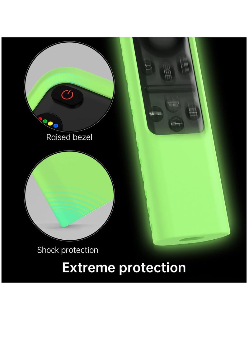 Excefore Silicone Samsung Remote Cover, Compatible with Samsung 2023 TM2360E,BN59-01432A,TM2361E,BN59-01439A Samsung Smart TV Remote Case Shockproof Washable Dustproof Anit-Lost with Lanyard, Fluorescent Green  - Image 4