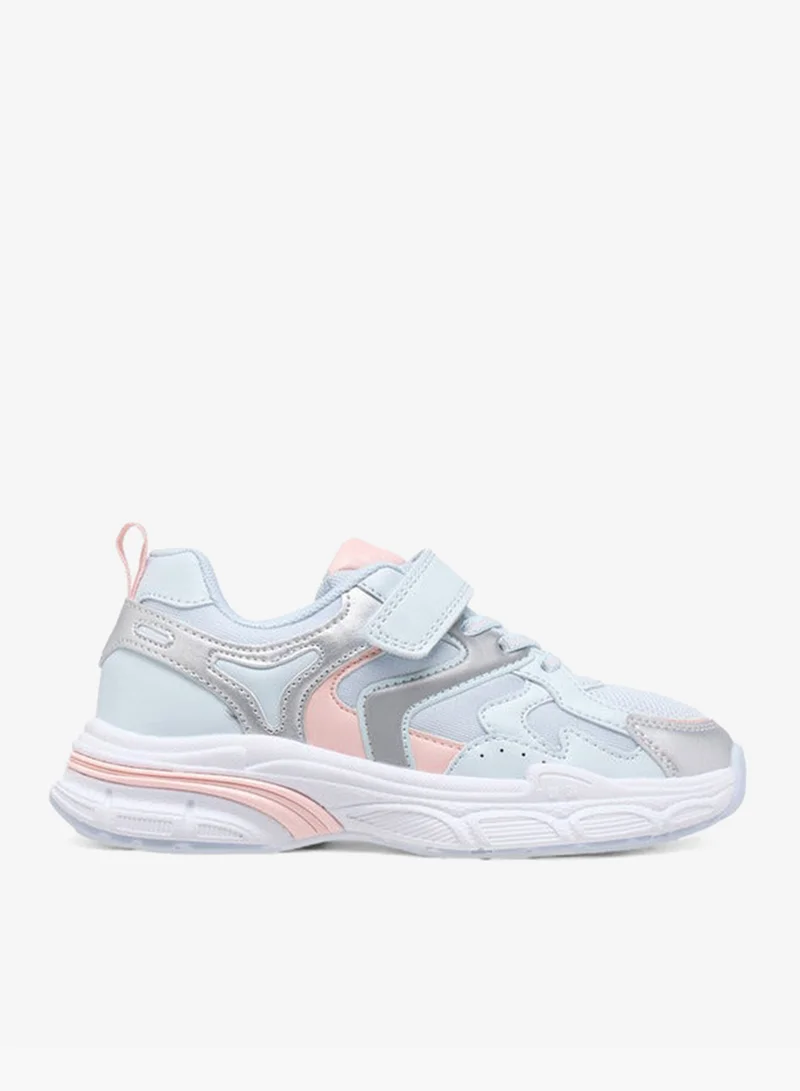 ليتل ميسي سنيكرز بناتي بألواح وإغلاق بشريط لاصق