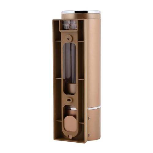 RFV1 ABS Plastic Wall Mounted Cylindrical Soap Dispenser, Leak-Free Multipurpose Liquid Dispenser for Hand Wash,Shampoo, Gel Dispenser for Bathroom/Basin/Kitchen Sink (Rose Gold, 400 ml) (Pack of 3) - Image 5