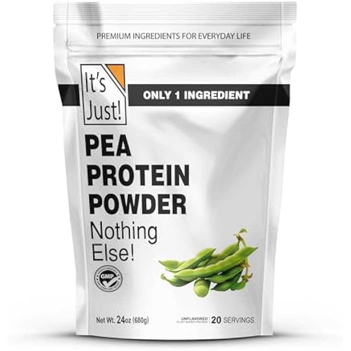 It's Just! - 100% Pea Protein, Vegan Plant Based, Grown in Canada, Premium Quality, Smooth Texture, Non-GMO, Gluten Free, Keto Friendly (1.5 Pound, Unflavored) - Image 1