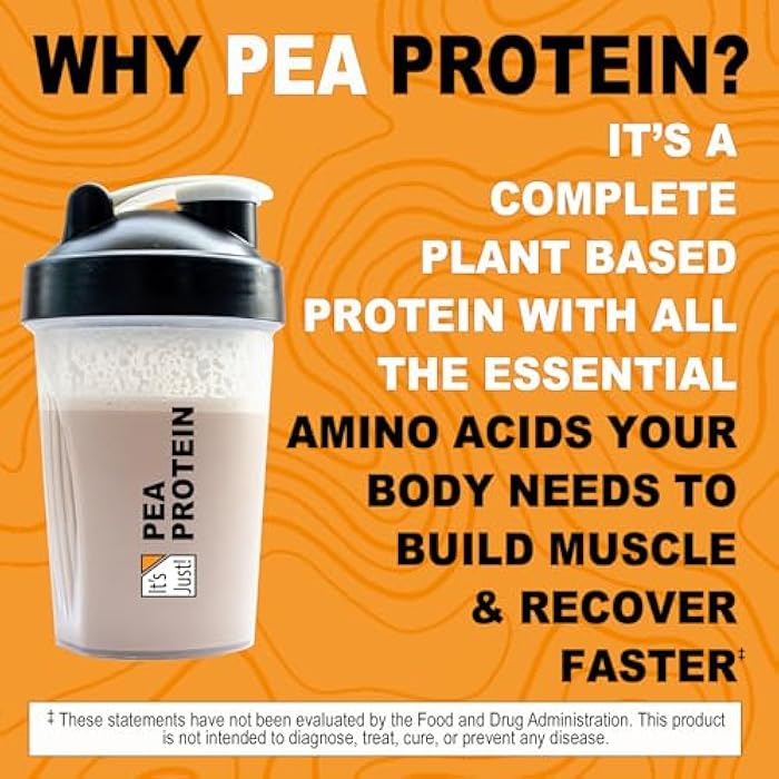 It's Just! - 100% Pea Protein, Vegan Plant Based, Grown in Canada, Premium Quality, Smooth Texture, Non-GMO, Gluten Free, Keto Friendly (1.5 Pound, Unflavored) - Image 4