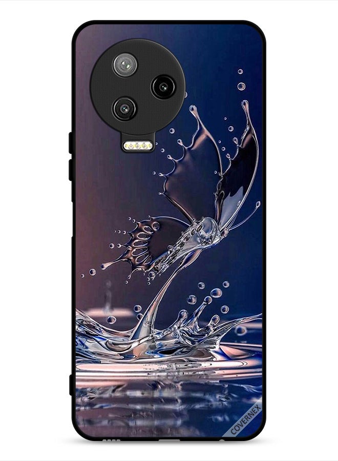 Covernex Infinix Note 12 Pro 4G Protective Case Cover Water Drops Butterfly - Image 1