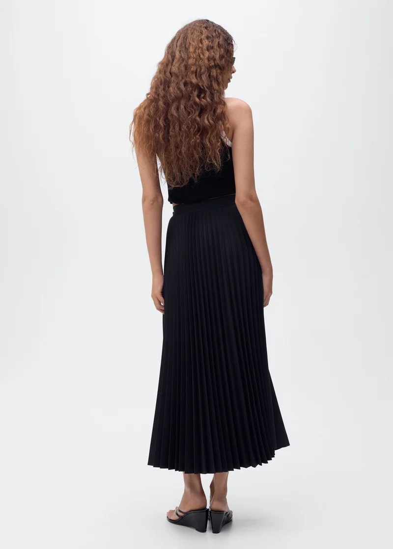 مانجو Pleated crossover skirt