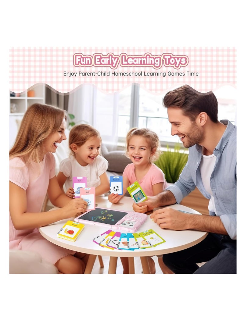 2 in 1 Educational Tool Talking Flash Cards with Reader and Digital Writing Board with Magic Erasable Drawing Board Talking in Arabic and English  - Image 3