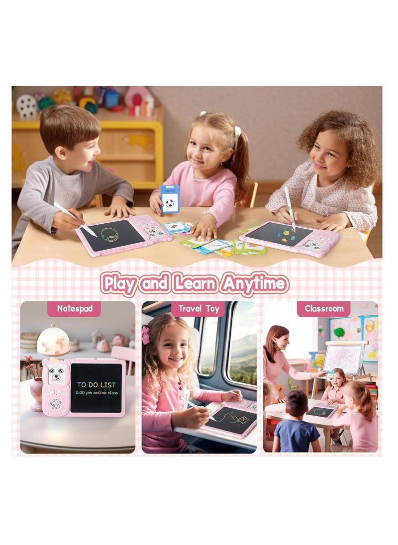 2 in 1 Educational Tool Talking Flash Cards with Reader and Digital Writing Board with Magic Erasable Drawing Board Talking in Arabic and English  - Image 5